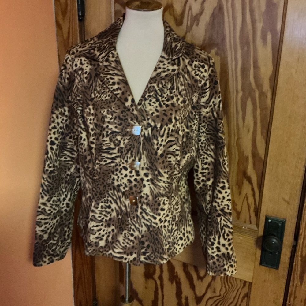 Joan Rivers Animal Print Jacket - Picture 6 of 14